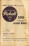 Pickett 500 Ortho-Phase Log Log Manual