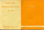 Concise Circular Slide Rules 28N Manual