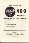 Pickett 400 Business Slide Rules